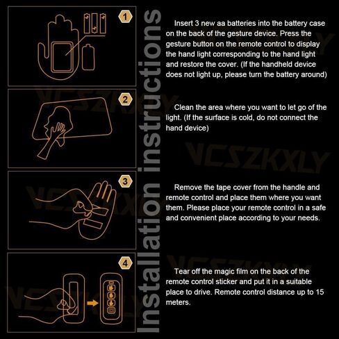 ضوء لفتة اليد للسيارة، علامة LED للنافذة الخلفية للسيارة، ضوء لفتة جديدة، ضوء إصبع السيارة مع جهاز تحكم عن بعد - 4 إيماءات تعبيرية، أدوات إكسسوارات السيارة المضحكة الرائعة in Kuwait