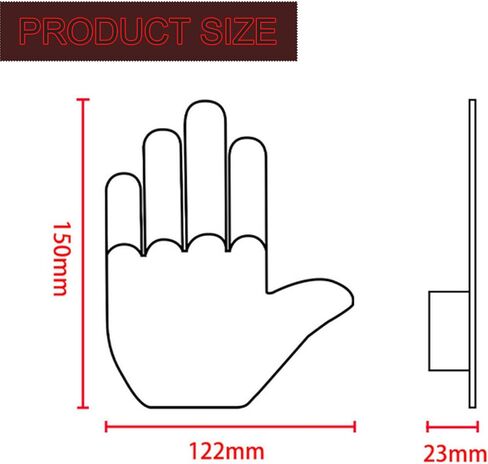 ضوء لفتة اليد للسيارة، علامة LED للنافذة الخلفية للسيارة، ضوء لفتة جديدة، ضوء إصبع السيارة مع جهاز تحكم عن بعد - 4 إيماءات تعبيرية، أدوات إكسسوارات السيارة المضحكة الرائعة in Kuwait