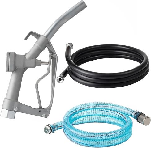 مضخة وقود الديزل الكهربائية من SmarketBuy 110 فولت، 550 وات مضخة نقل الوقود الكهربائية 16 GPM مجموعة مضخة وقود الديزل ذاتية التحضير مع عداد عرض وفوهة وخرطومين in Kuwait