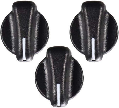 Jinyi 3PCS A/C Heater Knob Control Blower Fan Knob for 1999-2006 Jeep Wrangler,1999-2003 Dodge Ram Van, 5011218AC in Kuwait