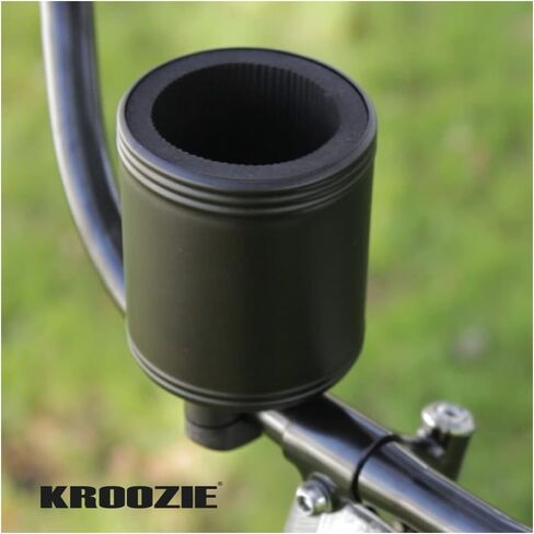 Kroozie 2.0 Bike Bottle Holder – Sturdy, Stainless Steel Bike Cup Holder for Handlebars, Horizontal Bars, & Cups up to 30 Oz. – Road Bike, Cruiser, Scooter, & Ebike Accessories in Saudi Arabia