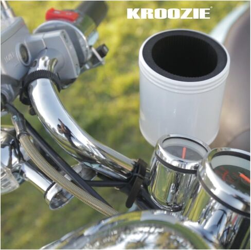 Kroozie 2.0 Bike Bottle Holder – Sturdy, Stainless Steel Bike Cup Holder for Handlebars, Horizontal Bars, & Cups up to 30 Oz. – Road Bike, Cruiser, Scooter, & Ebike Accessories in Saudi Arabia