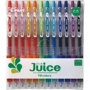 Pilot Juice Gel Ink Ballpoint Pen, 0.5mm, 12 Color Set (LJU120EF-12C)
