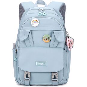 Makukke School Backpack for Women, Laptop Backpack 15.6 Inch College School Bag Anti Theft Travel Daypack Bookbag for Girls,Gray
