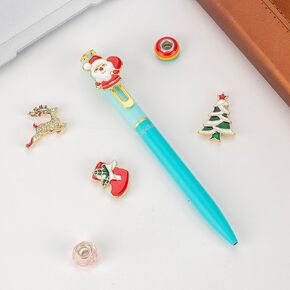 Christmas Gel Ink Pen Metal Novelty Pen, Magnet Cute ornament Unique Fun Gift Pen, Office Home School Party Decor