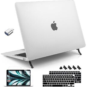 Tuiklol Case for MacBook Air 13 inch 2022 2020 2019 2018 Release M1 A2337 A2179 A1932,Plastic Laptop Hard Shell Case for Retina Display and Touch ID with MacBook Air 13.3’’ Cover,Clear
