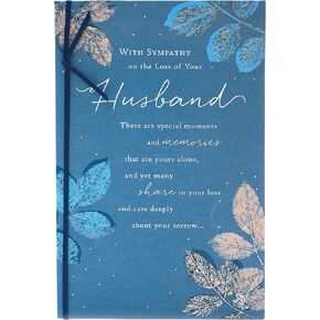 UK Greetings Loss of Husband Sympathy Card - Peaceful Design, yellow|white, 137x210mm