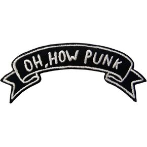 Oh How Punk Embroidered Applique Iron On Sew On Patch