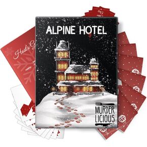 Murder Mystery Dinner Party Game - Alpine Hotel Edition | Exciting Murder Mystery Game for 6-8 Players | Thrilling Game Night Experience for Ages 16 and Up