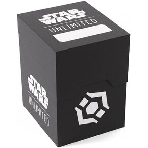 Gamegenic Star Wars Unlimited SOFT CRATE - Full-Color Printed & Officially Licensed Durable Deck Box, Holds 60 Double-Sleeved Cards, Perfect for TCGs and LCGs, White/Black Design, Made