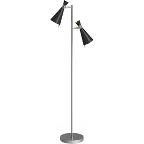 SAFAVIEH FLL4004A Lighting Collection Efisio Chrome Floor Lamp