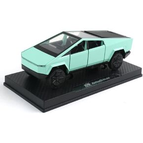 Toy Trucks for Toddler Boys Girls, 1/32 Diecast Pickup Truck Car Model Diecast Metal Toy with Light, Pull Back Truck Model Vehicles for Kids Truck Collector Enthusiasts Gift (Green)