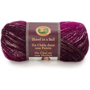 Lion Brand Yarn 828-200 Shawl in a Ball Yarn, One Size, Community Coral