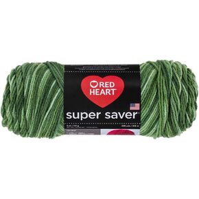 Red Heart Super Saver Yarn 3629 Green Tones