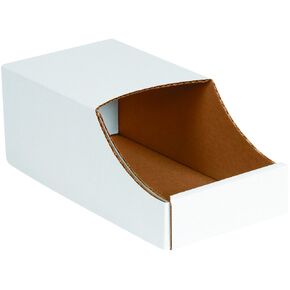 Aviditi Stackable Corrugated Cardboard Storage Bins Pack of 50