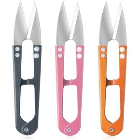 4.1 inch Multicolor Mini Sewing Scissors, 3pcs Sewing Scissors Yarn Thread Scissors Mini Small Snips Trimming Nipper DIY Supplies