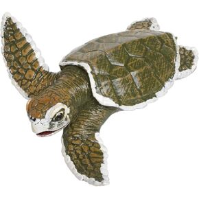 Safari Ltd. Kemp's Ridley Sea Turtle Baby Figurine - Lifelike 5" Model Figure - Educational Toy for Boys, Girls, and Kids Ages 18M+