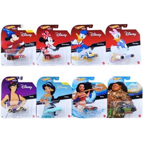 Hot Wheels Disney Character Cars 2022 Release HDL35-956C with 8 Diecast Vehicles in Sealed Case