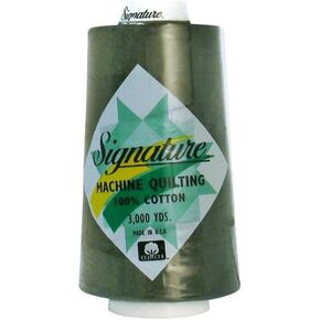Signature Thread Signature Ctn 3000yd 100% Cotton Quilt Thread 3000 Dark Olive