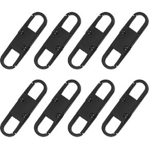 Zipper Pull Replacement 8 Pack Zipper Pull Replacement Double Opening Small Carabiner Clips Anti Theft Zipper Clips Zipper Clip Theft Deterrents Pull Replacement for Jacket Coat Suitcase Backpack