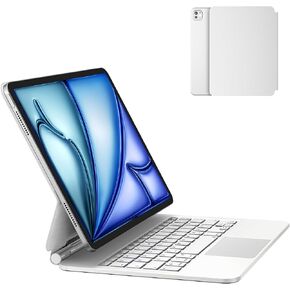 Keyboard Case for iPad Air 11 inch M2 2024/ iPad Pro 11 inch 2022-2018 (1st, 2nd, 3rd, 4th Gen)/ iPad Air 5th 4th Generation, Magic-Style Keyboard Case with Multi-Touch Trackpad, 7 Colors Backlight
