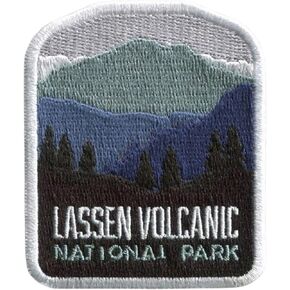 Vagabond Heart Lassen Volcanic National Park Patch - Iron On Travel Badge - Lassen Volcanic Souvenir