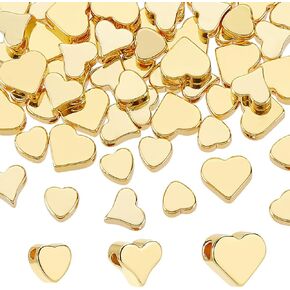 PH PandaHall 18K Gold Star Beads 60pcs Twinkle Star Beads 3 Sizes Long-Lasting Spacer Beads Metal Brass Star Beads Jewelry Beads for Necklace Bracelet Earring Jewelry Making Christmas 4th of July