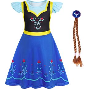 Eledobby Girls Princess Costume Halloween Cosplay Outfits Birthday Party Dress Up Clothes