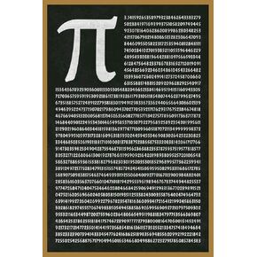 Math Poster For High School Mathematical Number PI to 1801 Decimals Greek Letter Math Classroom Science Educational Teacher Learning Homeschool Cool Wall Art Print Poster 16x24