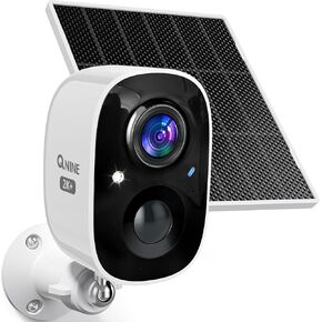 Solar Camera Outdoor Wireless, 3rd-Gen Solar Security Camera, Continuous Power, 2K Plus Resolution, Color Night Vision, Motion Alert, 2.4 GHz WiFi, Subscription Optional, SD/Cloud Storage