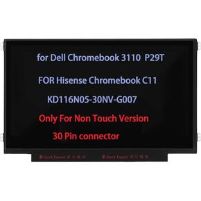 Screen Replacement for Dell Chromebook 11 3110 2 in 1 P30T P30T002 LCD Touch Screen Digitizer Bezel Assembly 11.6" HD