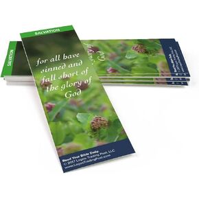 Christian Bookmark with Bible Verse, Pack of 25, Salvation Themed, For God so Loved the World, John 3:16