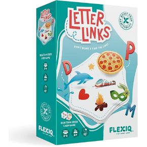 ماذا تفعل؟ Letter Links - لعبة مطابقة الكلمات من FlexiQ، ألعاب ذهنية للأطفال بعمر 6 سنوات فما فوق، ألعاب لوحية لليلة عائلية