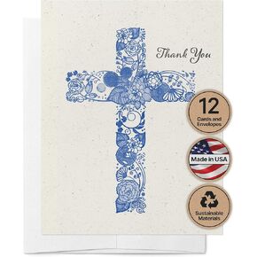 Twigs Paper - Assorted Religious Bible Verse Note Cards - Stationery Cards with Envelopes - Greeting Cards for Condolence, Bereavement, Prayer and All Occasions - Made in USA (5.5 x 4.25,Set of 12)