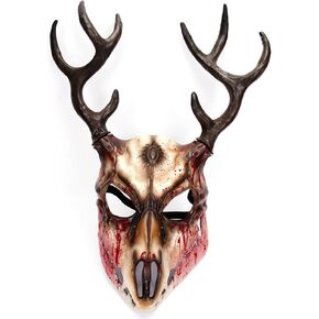 Halloween Horror Antler Mask Sheep Bone Mask Christmas Carnival Masquerade Party Cosplay Props Accessories