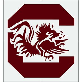 Stencil Stop South Carolina Gamecocks Logo Stencil - Reusable for DIY Projects, Painting, Drawing, Crafts - 14 Mil Mylar Plastic (9 x 8.15 inches)