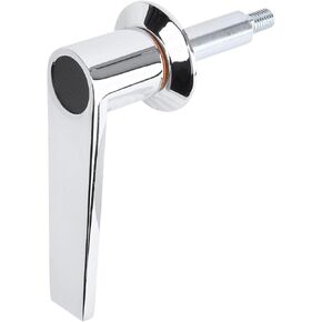 Square Shaft Safe Handle Standard L Shape for ATM, Safes and Vault Doors, Bright Brass Finish