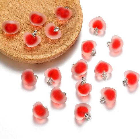 LUBINGSHINE 40Pcs Frosted Acrylic Pendant Charms Bulk Acrylic Dangle Charms for DIY Jewelry Making Necklace Bracelet Craft Supplies in Saudi Arabia