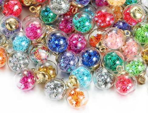 LUBINGSHINE 40Pcs Frosted Acrylic Pendant Charms Bulk Acrylic Dangle Charms for DIY Jewelry Making Necklace Bracelet Craft Supplies in Saudi Arabia