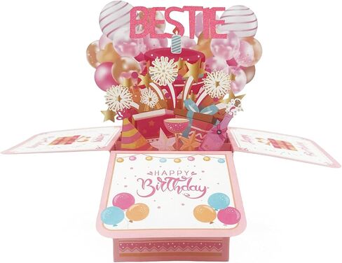 Asmallgf Happy Mom Birthday Popup Card from Daughter Son, Personalized Birthday Gifts for Mom, Bday Decorations for Step Mother in Saudi Arabia