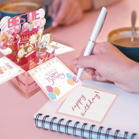 Asmallgf Happy Mom Birthday Popup Card from Daughter Son, Personalized Birthday Gifts for Mom, Bday Decorations for Step Mother in Saudi Arabia
