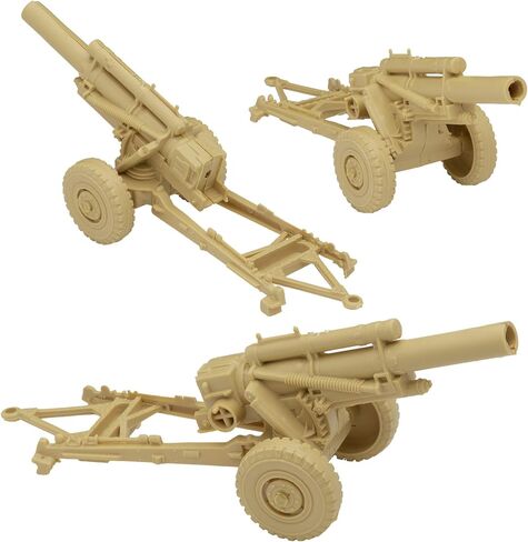 BMC Classic Marx Military Howitzers - Tan 3pc Plastic Army Men Field Artillery in Saudi Arabia