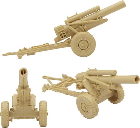 BMC Classic Marx Military Howitzers - Tan 3pc Plastic Army Men Field Artillery in Saudi Arabia