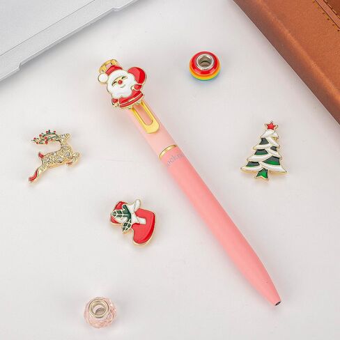 Christmas Gel Ink Pen Metal Novelty Pen, Magnet Cute ornament Unique Fun Gift Pen, Office Home School Party Decor in Kuwait