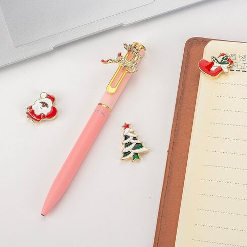 Christmas Gel Ink Pen Metal Novelty Pen, Magnet Cute ornament Unique Fun Gift Pen, Office Home School Party Decor in Kuwait