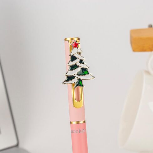 Christmas Gel Ink Pen Metal Novelty Pen, Magnet Cute ornament Unique Fun Gift Pen, Office Home School Party Decor in Kuwait