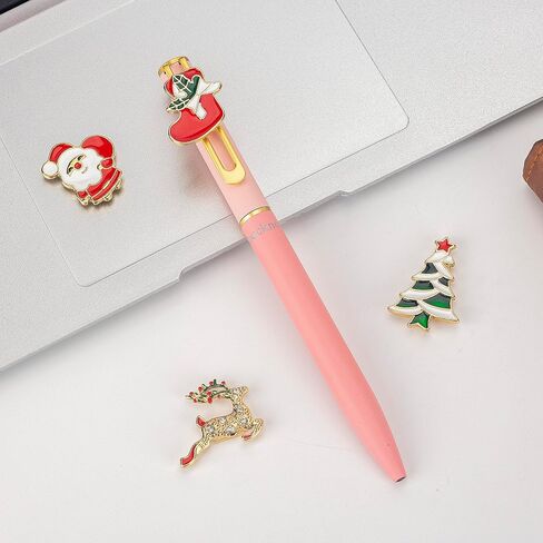 Christmas Gel Ink Pen Metal Novelty Pen, Magnet Cute ornament Unique Fun Gift Pen, Office Home School Party Decor in Kuwait