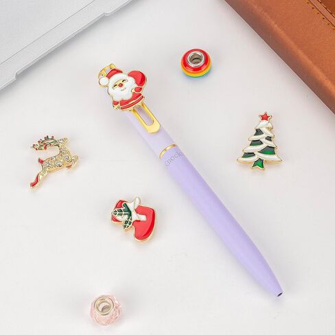 Christmas Gel Ink Pen Metal Novelty Pen, Magnet Cute ornament Unique Fun Gift Pen, Office Home School Party Decor in Kuwait