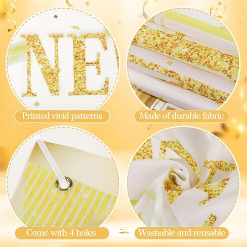 الذهب الأبيض سنة جديدة سعيدة الديكور راية بريق الذهب سنة جديدة سعيدة خلفية راية لرأس السنة الجديدة حفلة ليلة لوازم الصور 2025 السنة الجديدة خلفية راية رأس السنة الجديدة لوازم الحفلات 2025 in Kuwait