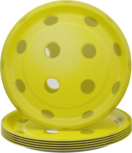 Blue Orchards Pickleball Value Party Supplies (60 Pieces for 16 Guests) - Pickleball Party Decorations, Sports Themed Birthday Baby Shower Party Supplies, Disposable paper Plates and Napkins in Saudi Arabia